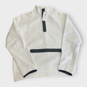 Nike Sportswear Tech Fleece 1/2-Zip Pullover Sweatshirt Heather Grey Mens size L
